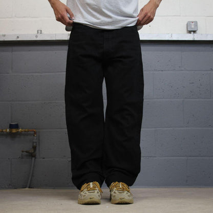 Levi’s 505 y2k straight jeans black Straight leg pants red tab logo