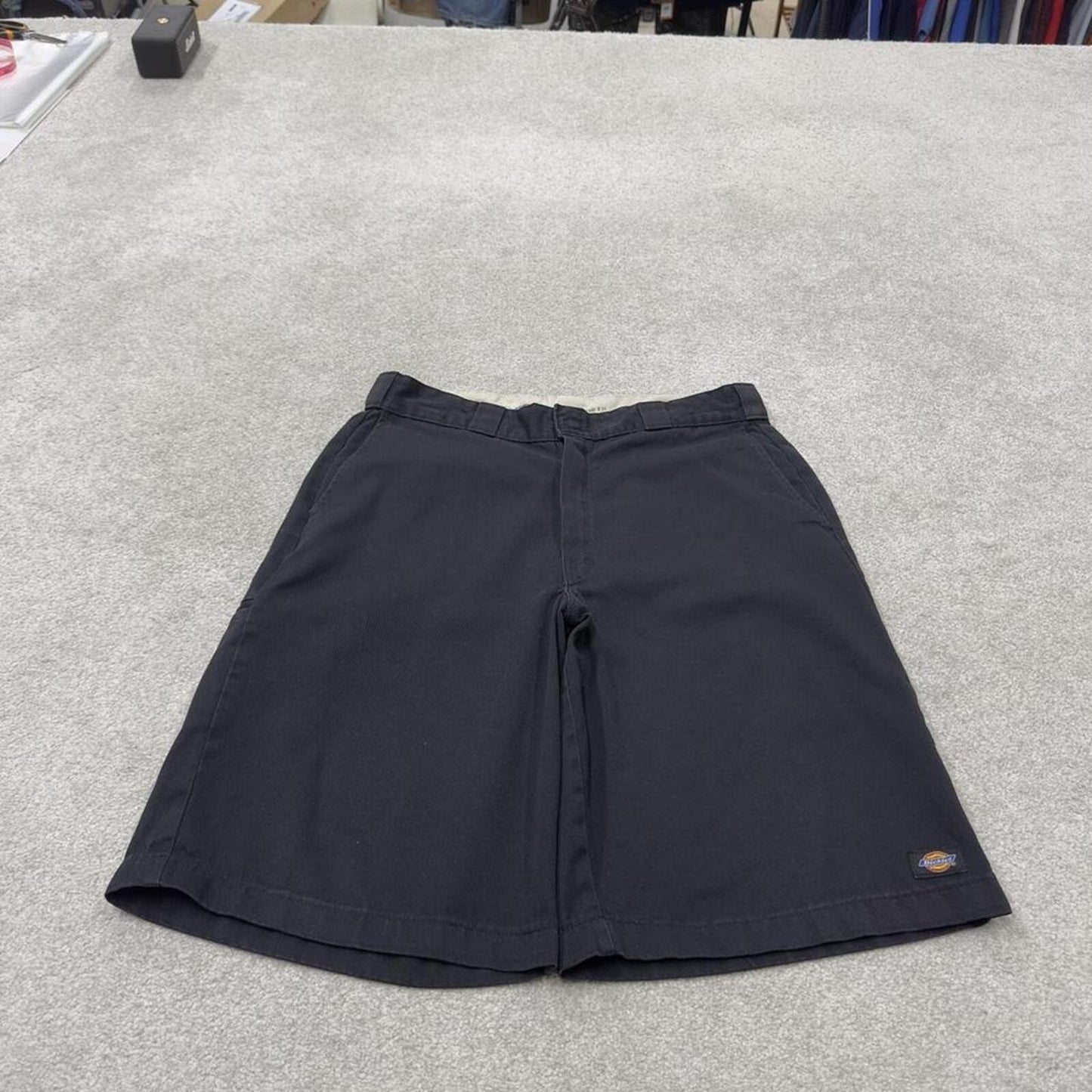 Baggy Dickies carpenter shorts black Twill chino skater style shorts wide long leg