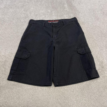 Dickies cargo chino shorts black Twill chino style skater shorts loose leg festival