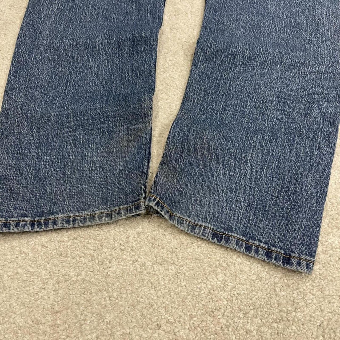 Levi's 505 straight fit jeans y2k blue Regular straight leg denim pants red tab logo