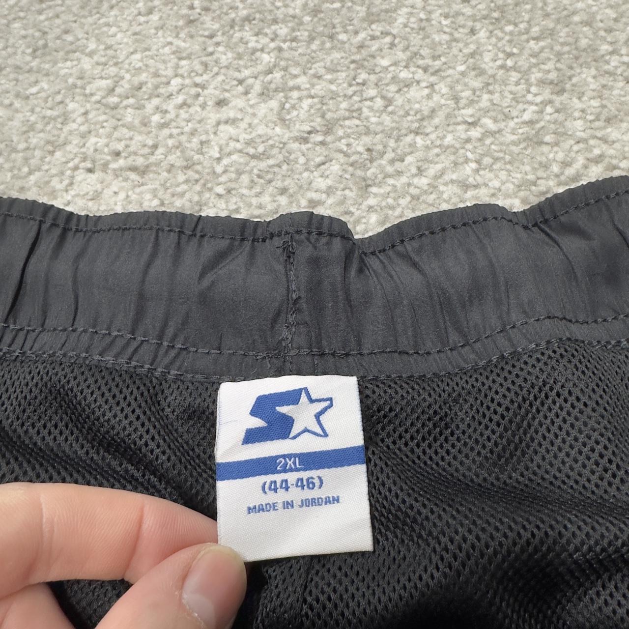 Starter baggy tracksuit bottoms black Y2K XXL Wide leg mesh lined drawstrings track pants