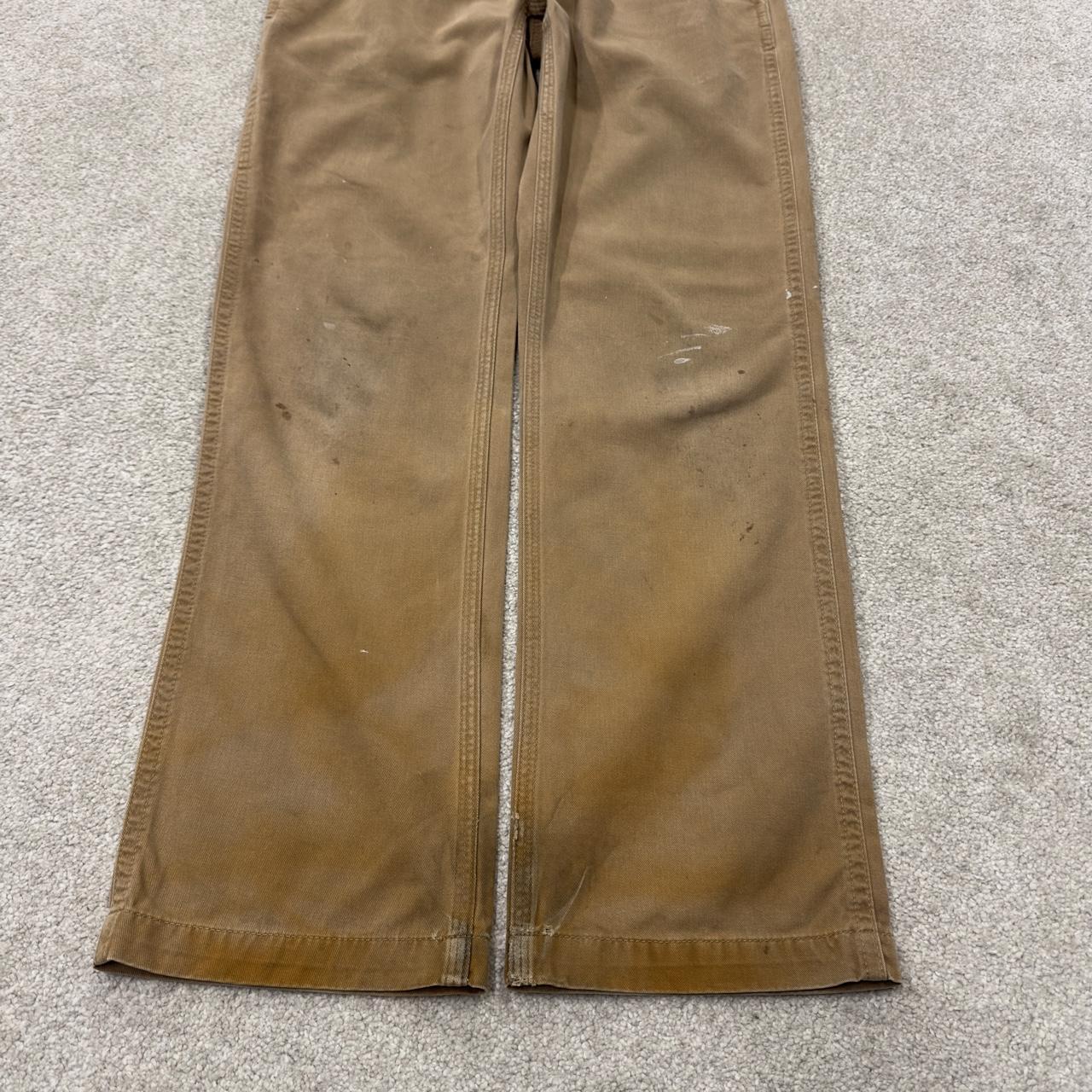 Vintage Carhartt carpenter pants y2k tan Straight leg skater style utility workwear