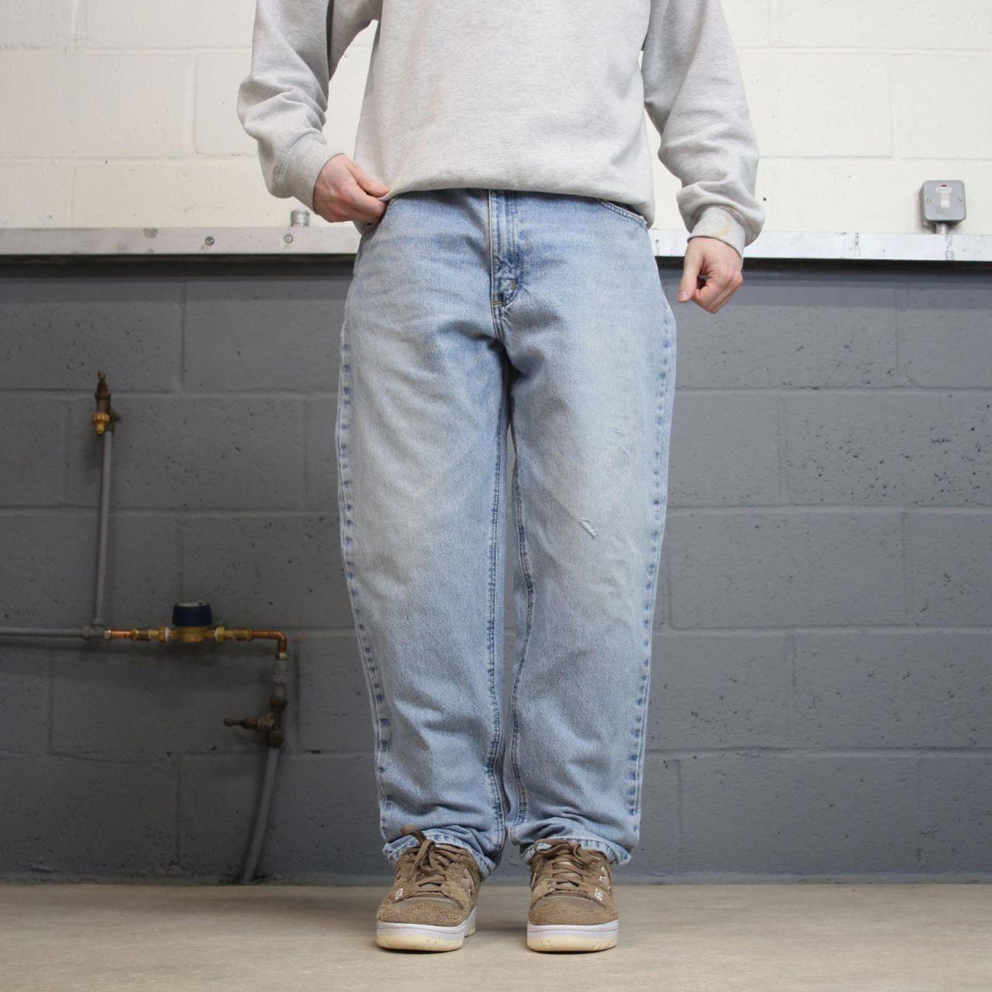 Vintage Y2K Carhartt denim jeans blue Loose straight leg skate style workwear pants