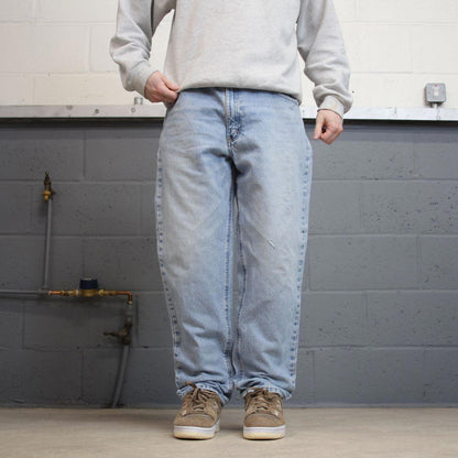 Vintage Y2K Carhartt denim jeans blue Loose straight leg skate style workwear pants