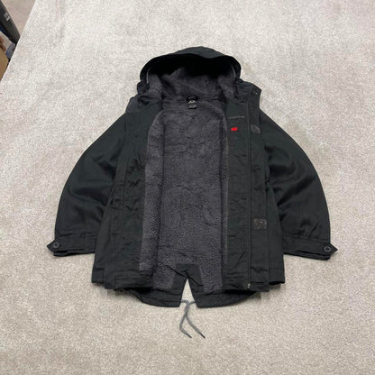 00s Oakley technical parka jacket M women's y2k style adjustable black tech coat winter