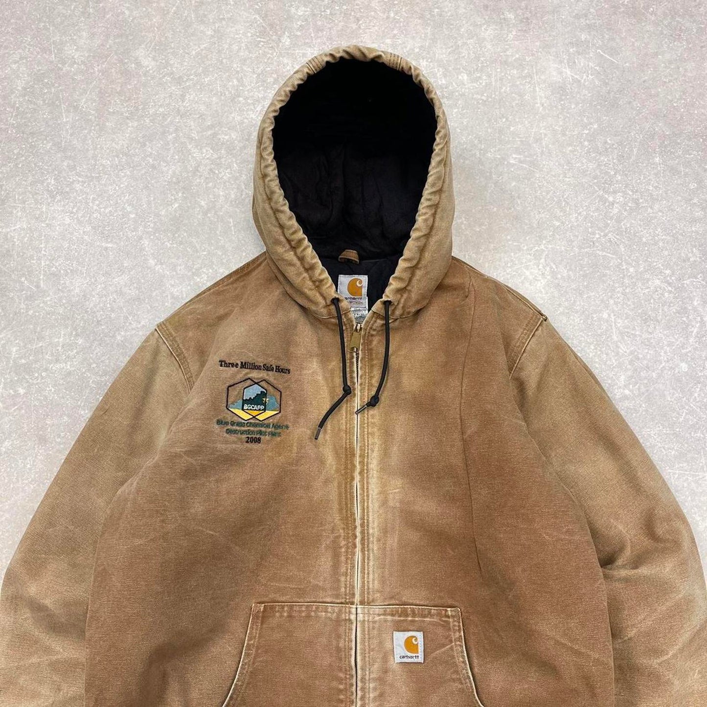 Vintage hooded Carhartt active jacket Large womens canvas cotton
