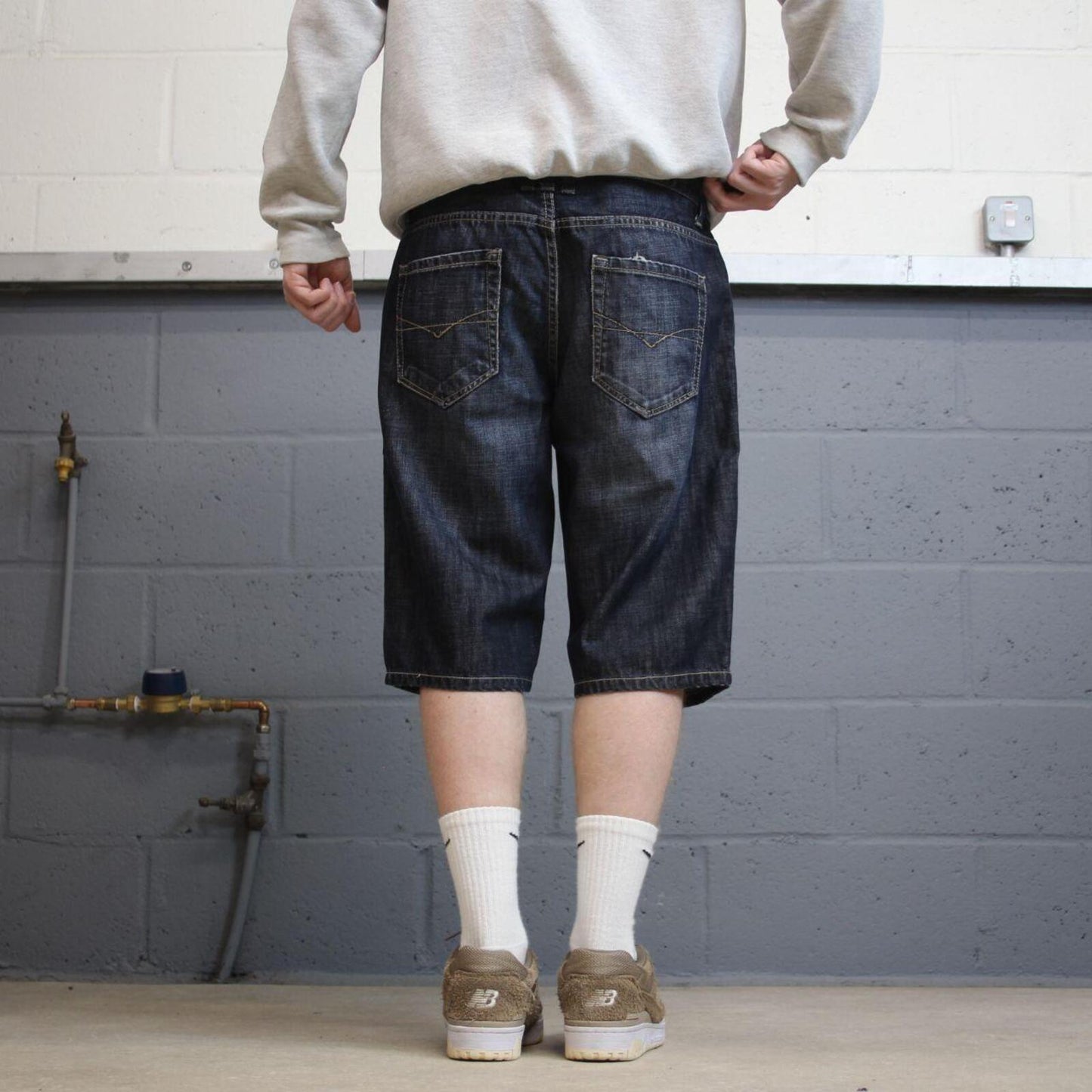 Just Jeans denim Y2k shorts blue W34 summer festival jorts skater