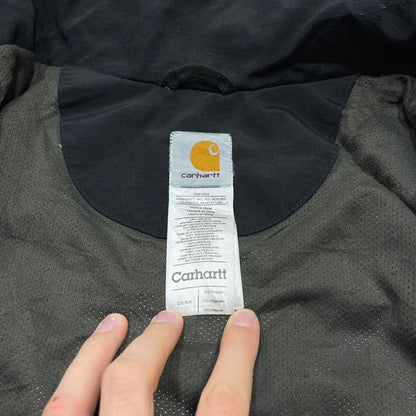 00s Carhartt hooded waterproof jacket XXL black windbreaker technical outdoors coat workwear