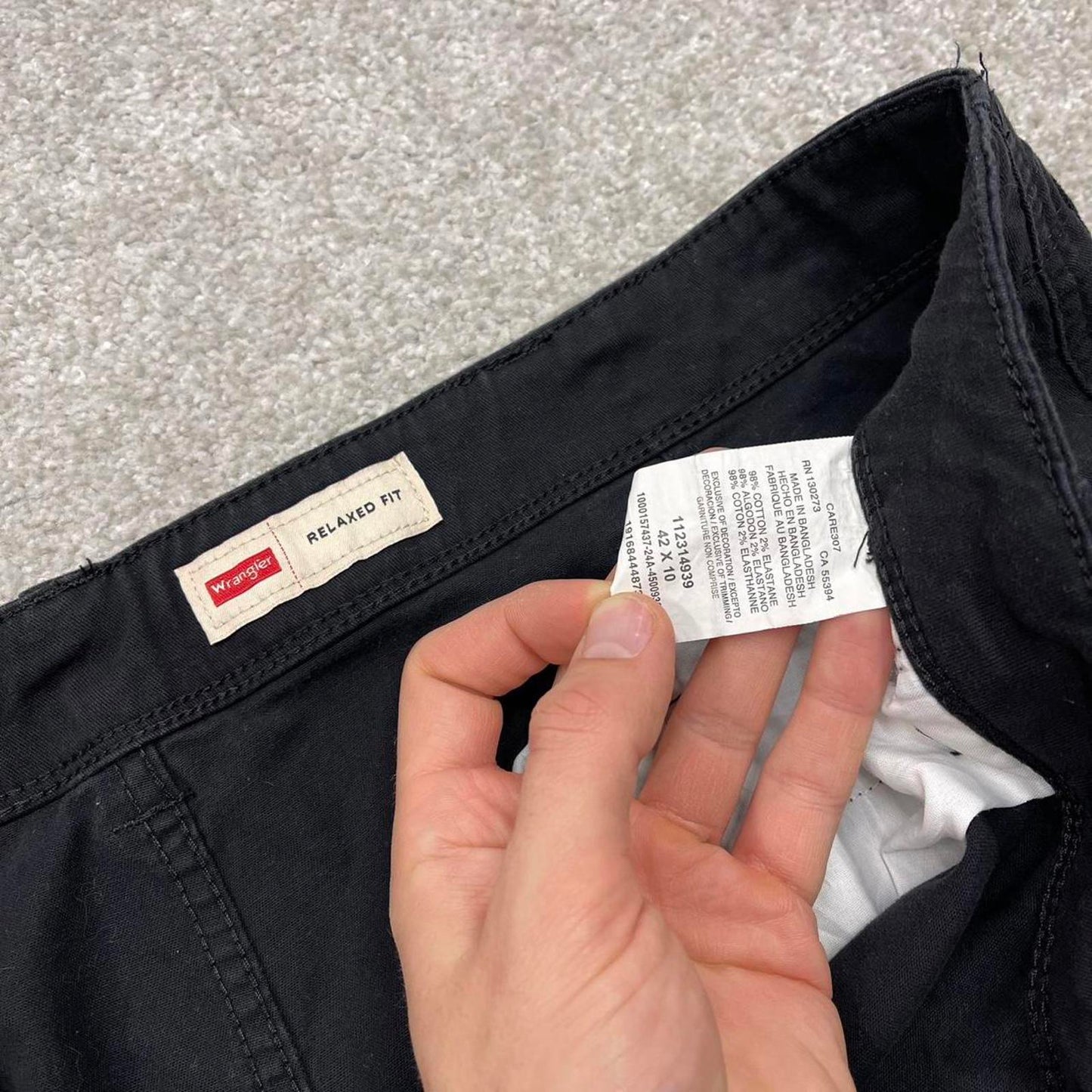 Wrangler cargo shorts y2k black Loose comfy wide leg chino summer festival shorts