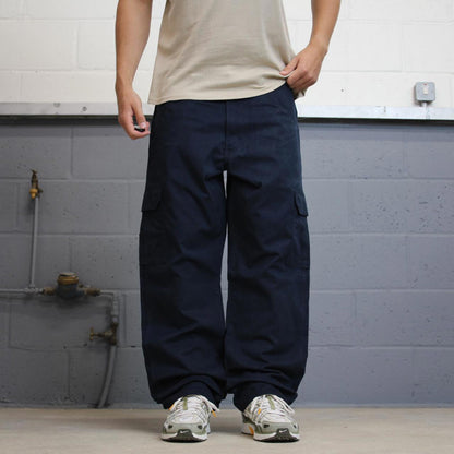 Baggy Navy Wrangler carpenter pants W38L32