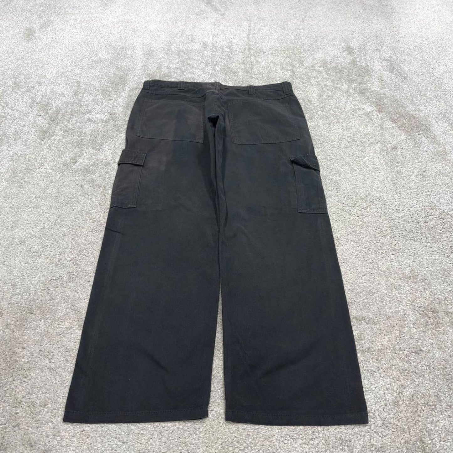 00s black Wrangler cargo pants W36L29 loose Y2K cargo skate pants