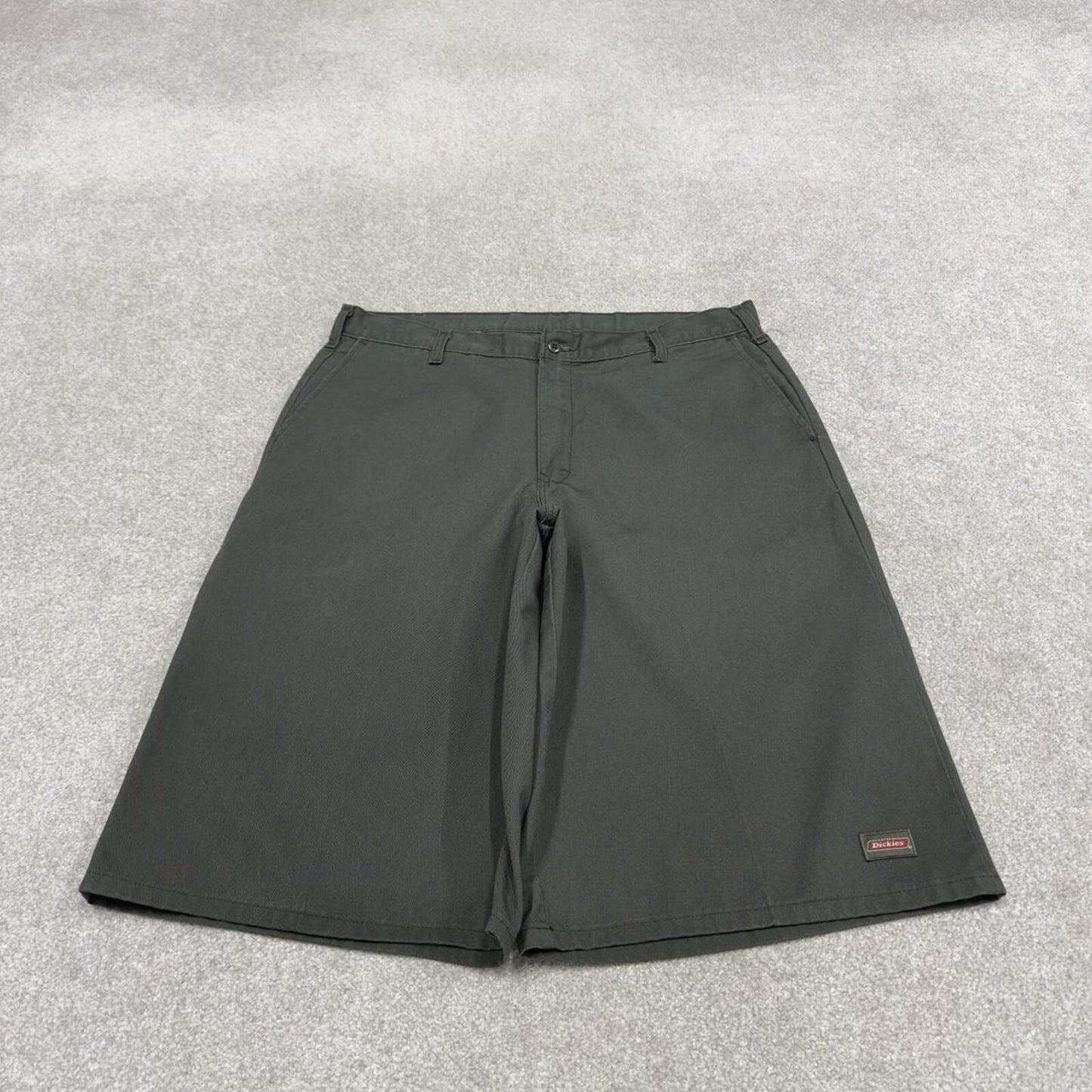 Dickies baggy shorts chino skater style green W38 Loose wide leg summer festival shorts