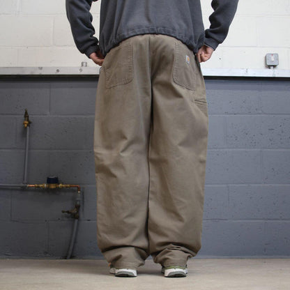 Carhartt carpenter pants W42L32 baggy khaki relaxed fit skate pants
