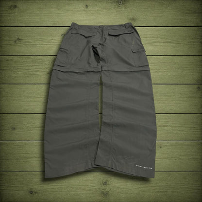 Columbia Convertible technical hiking pants y2k green Omni-shade trouser shorts with zip of legs