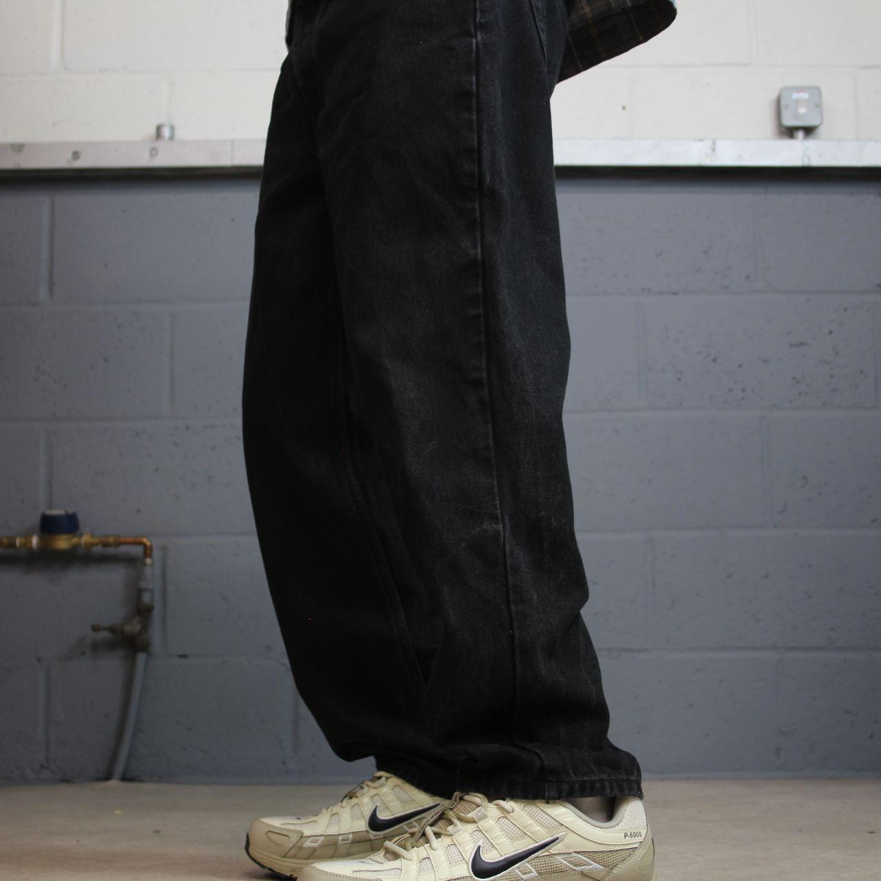 Black Levi’s 550 jeans Y2K W32L28 Levi’s 550 straight leg surf style pants red tab logo