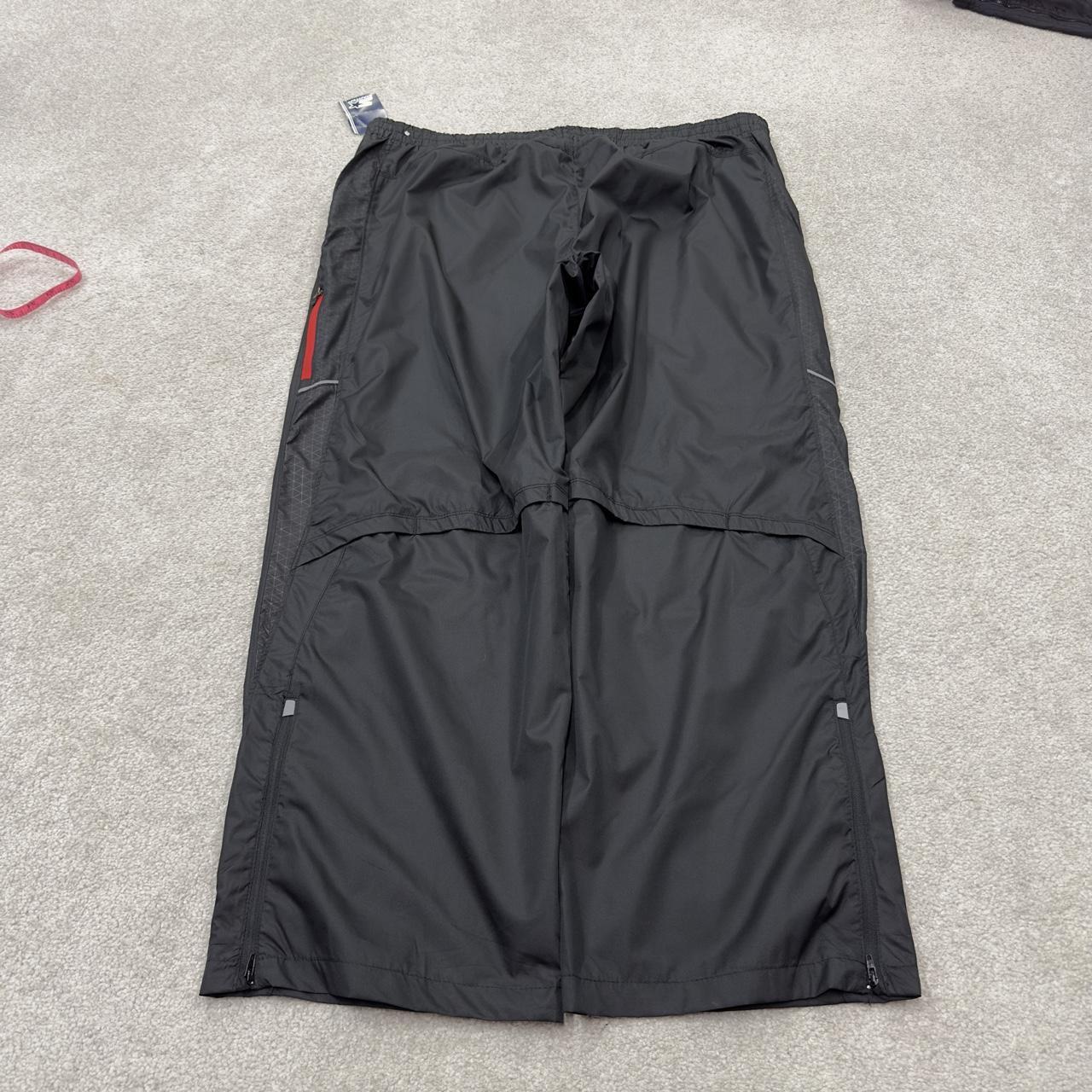 Vintage Starter baggy tracksuit bottoms black loose leg mesh lined casual track pants