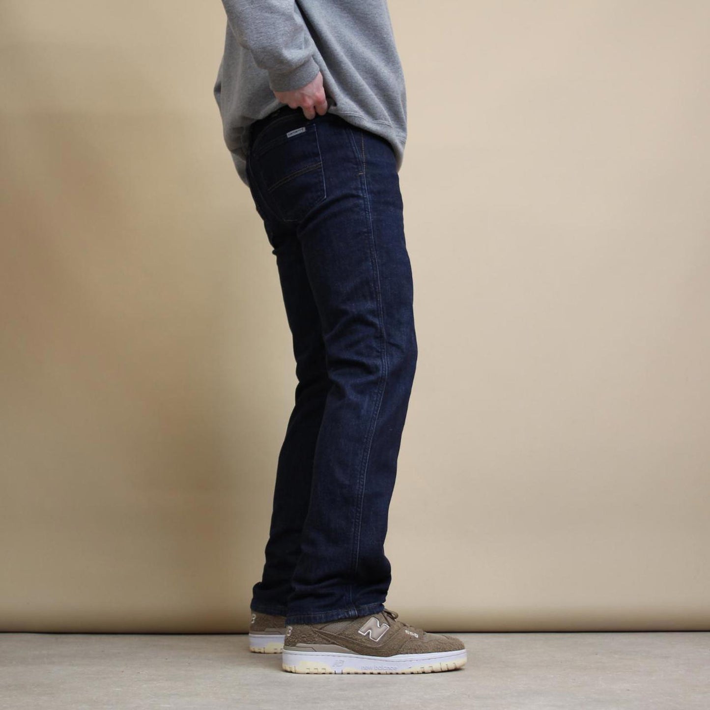 Blue Carhartt jeans size 6 short W30L30 straight fit denim pants fleece lined
