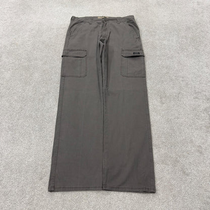Wrangler cargo pants y2k khaki grey Straight leg skater work utility pants