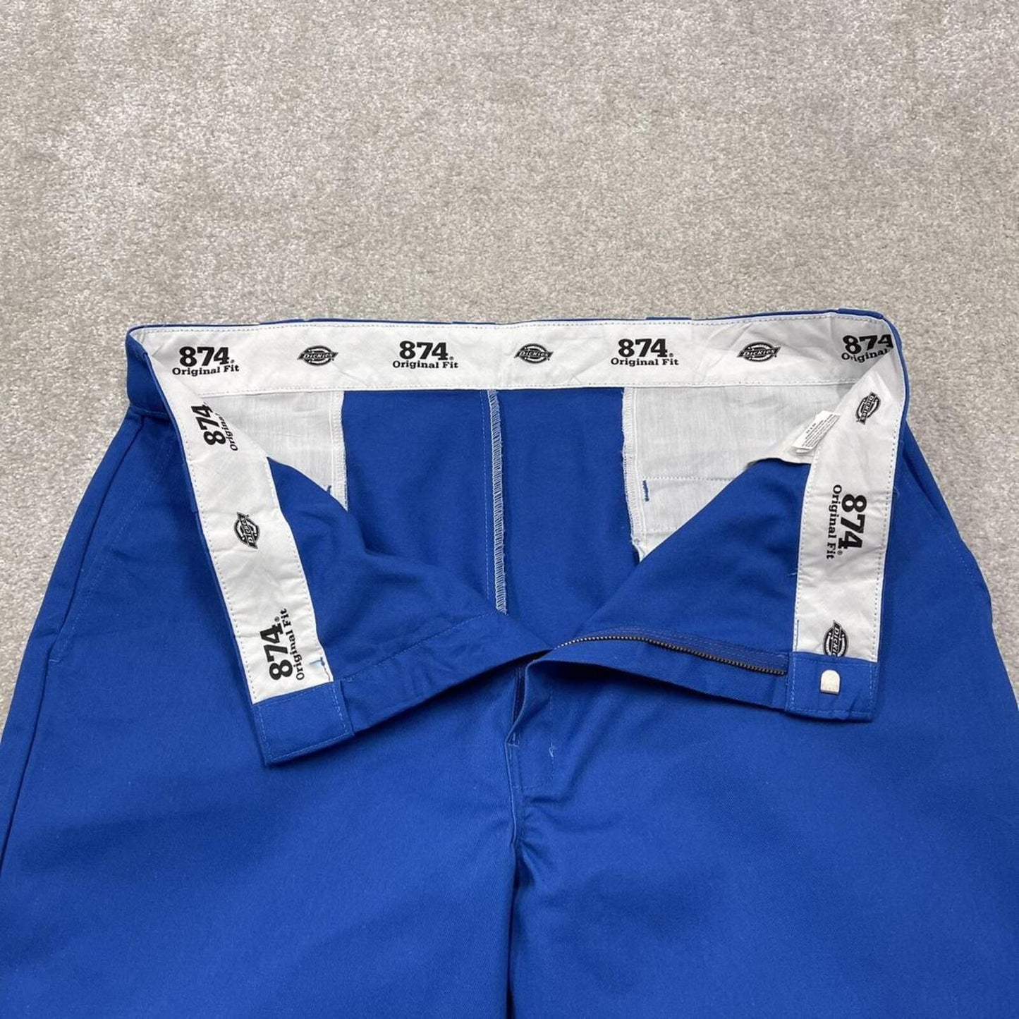 Dickies 874 work pants royal blue Original fit twill chino skate style trousers