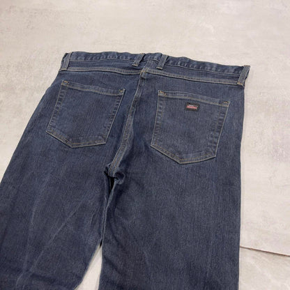 Dickies jeans W38L30 straight leg blue denim 90s style skater style jeans