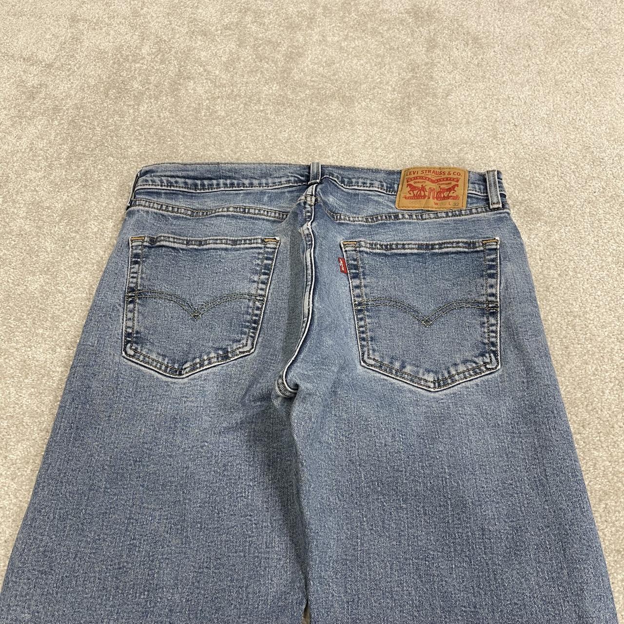 Y2K Levi’s 505 jeans straight leg washed blue Straight fit 5 pocket pants red tab logo