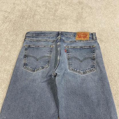 Y2K Levi’s 505 jeans straight leg washed blue Straight fit 5 pocket pants red tab logo