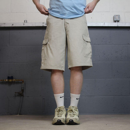 Dickies carpenter chino shorts beige Long chino skater / surf shorts loose festival