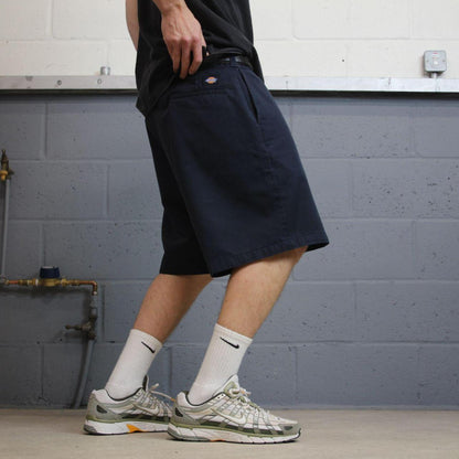 Dickies chino work shorts loose wide leg navy Twill chino skater style shorts