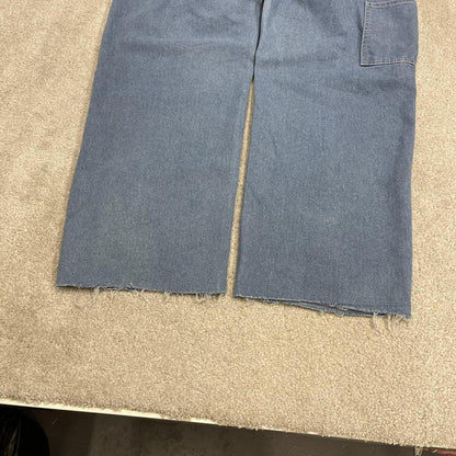 Vintage baggy Dungarees denim overalls blue Liberty workwear bib & brace utility