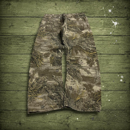 Realtree camo jeans y2k khaki Straight leg max-1 Realtree forest camouflage pants
