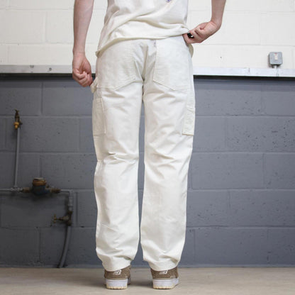 White Levis carpenter jeans W34L30 denim straight fit y2k style cargo trousers tab logo