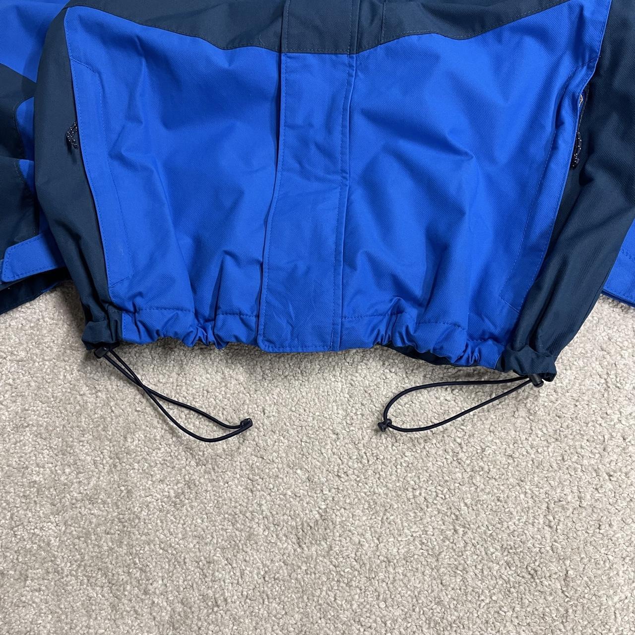 Columbia technical windbreaker jacket Small men's navy blue Omni-tech y2k autumn panelled adjustable
