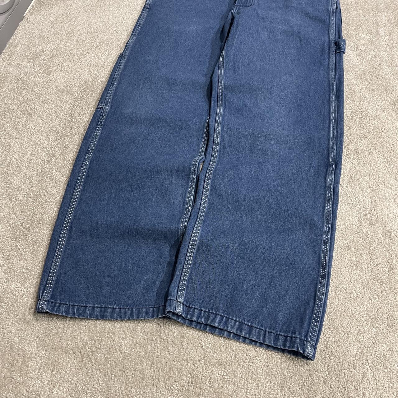 Vintage Liberty denim dungarees y2k blue Loose festival / skate wear bib utility work overalls
