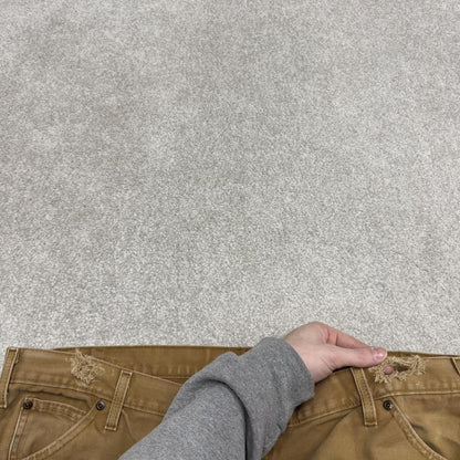 Dickies baggy carpenter jeans wide leg tan brown Loose canvas skate style cargo work pants