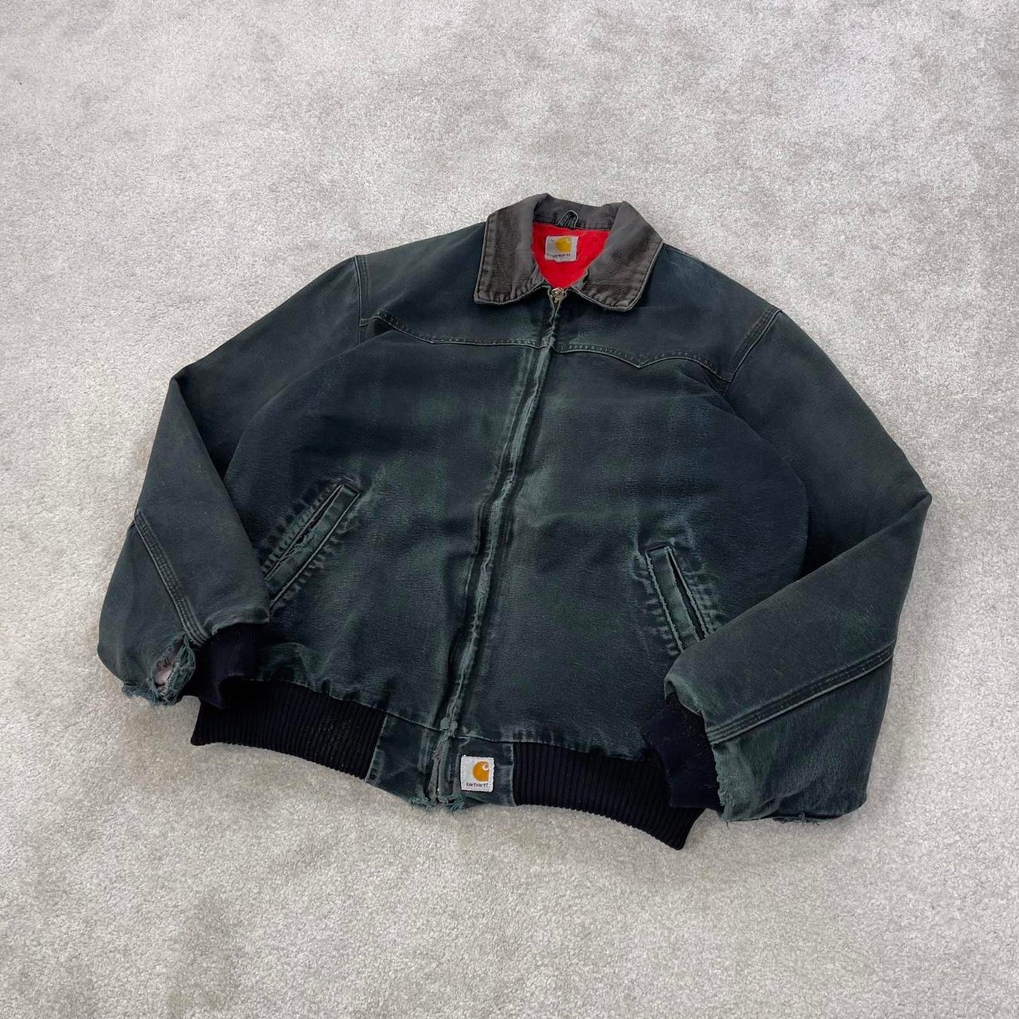 Vintage Black Carhartt Santa Fe Jacket XL
