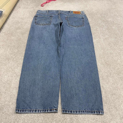 Y2k baggy Levis 550 jeans W40L30 blue denim loose 90s relaxed style skater jeans red tab logo