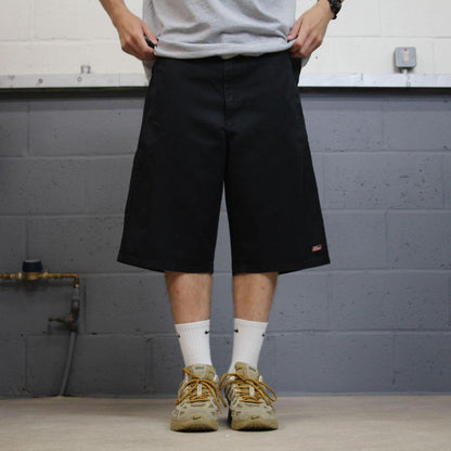 Dickies baggy carpenter shorts black Chino style skater shorts long wide leg festival