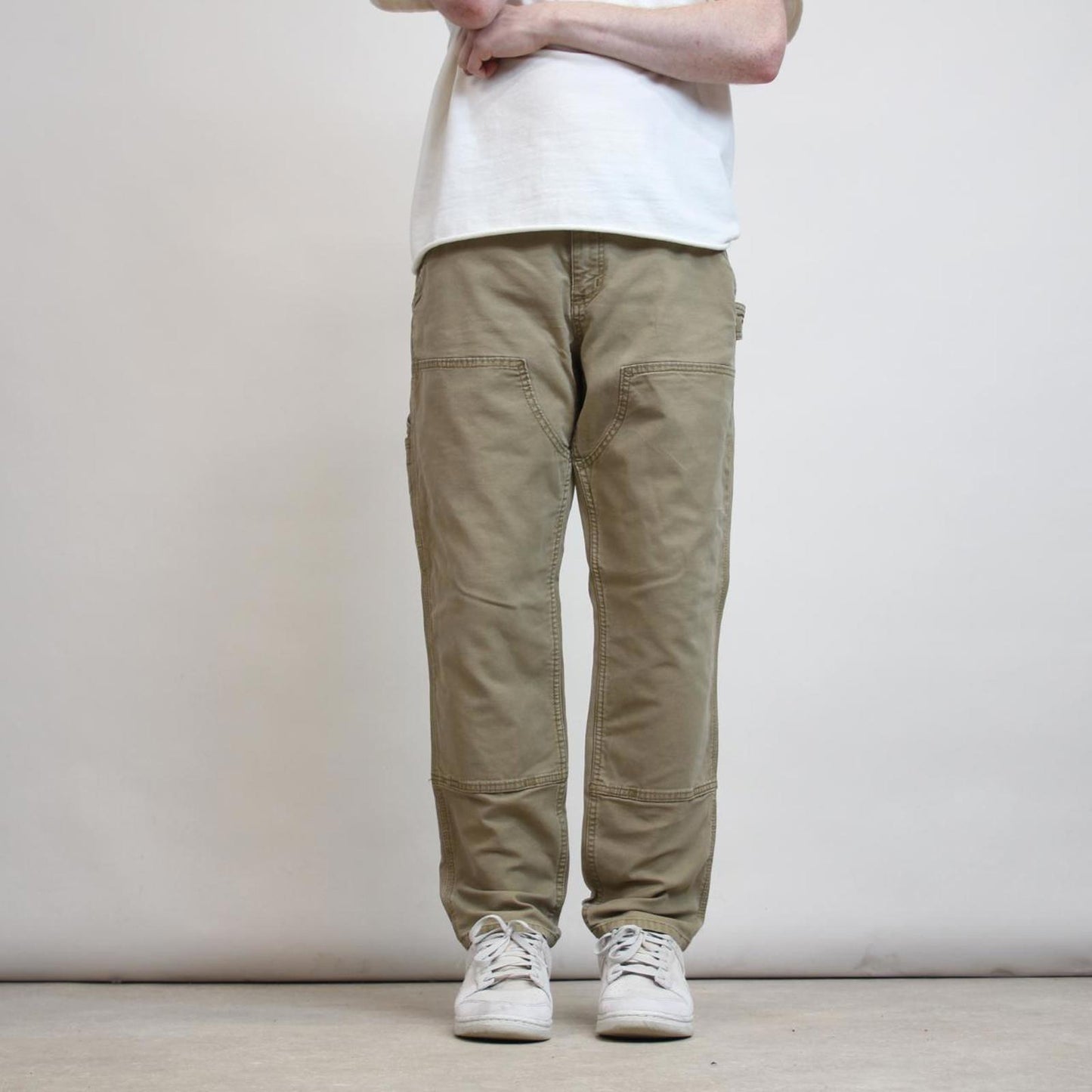 Carhartt double knee carpenter pants size 18 (W38 L30) khaki slim fit work trousers