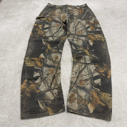 Camo Carhartt carpenter pants W36L34 Baggy camo 90s style canvas skater cargos