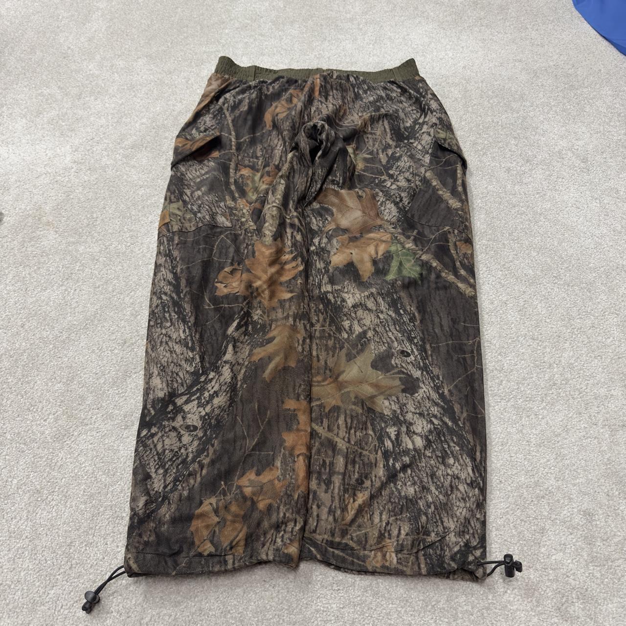 Vintage Realtree fleece khaki camo cargo pants XL thick fleece hunting utility trousers