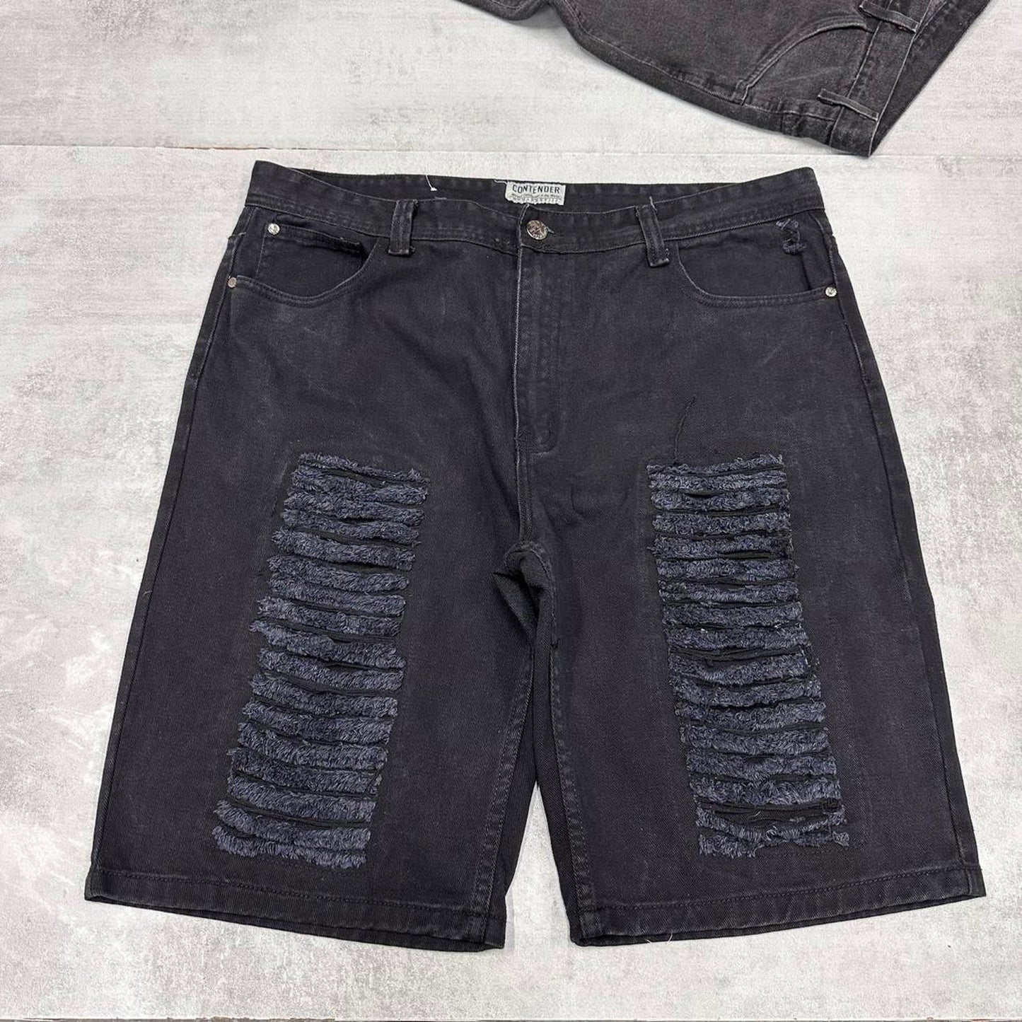 Mens Contender Denim Jorts W40