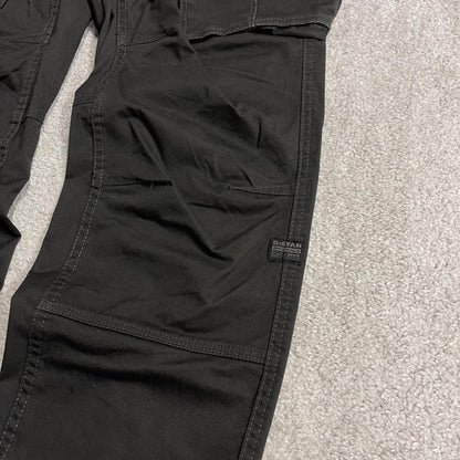 Y2K G-Star Raw cargo pants relaxed dark grey Comfy slim tapered style utility trousers