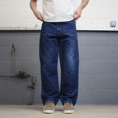 Dickies jeans W34L30 loose blue denim 90s style skater style jeans