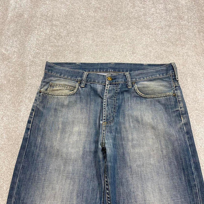 00s Carhartt jeans 90s skater style W32L32 blue denim 5 pocket workwear jeans