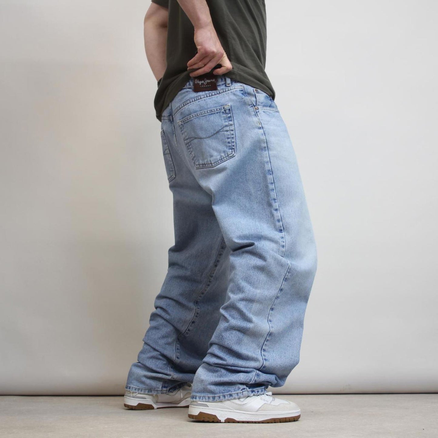 Blue Pepe Jeans W38 L34 wide leg denim y2k skater jeans