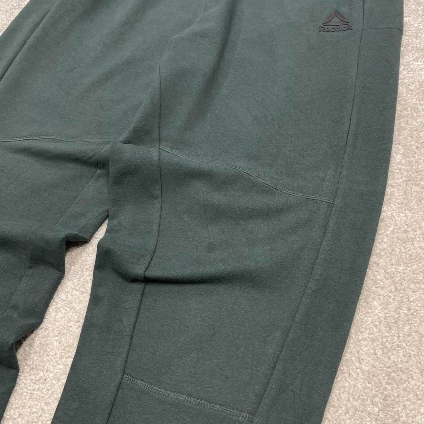 Vintage y2k Reebok sweatpants green Loose drawstring gym joggers track pants