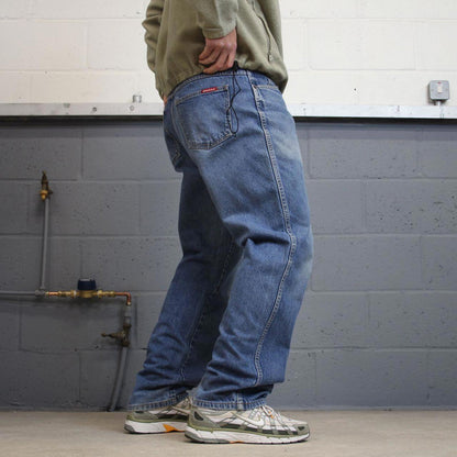 Vintage 90s Dickies jeans W38L32 00s skate style blue denim workwear pants American