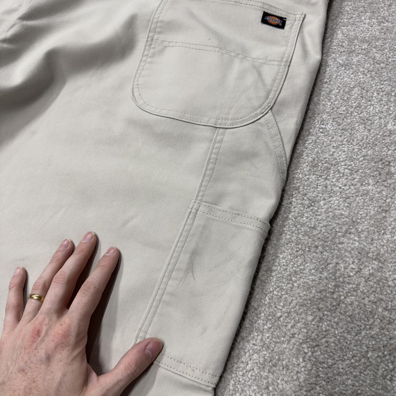 Baggy Dickies carpenter pants wide leg y2k beige Loose canvasy utility skate work trousers