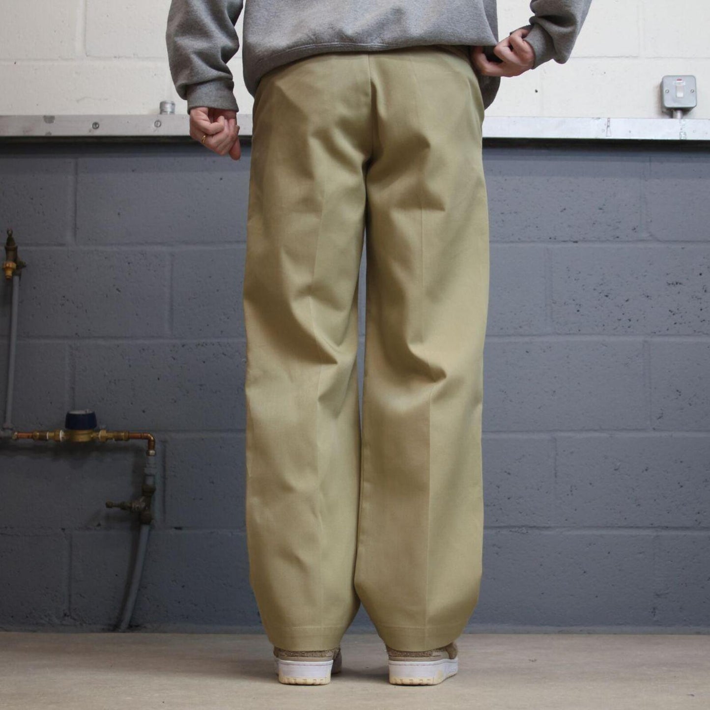 Vintage Dickies work pants chino khaki Loose original fit twill skate style trousers