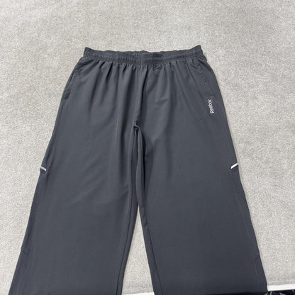 Y2K Reebok tracksuit bottoms grey Loose floaty leg casual 2000s style track pants